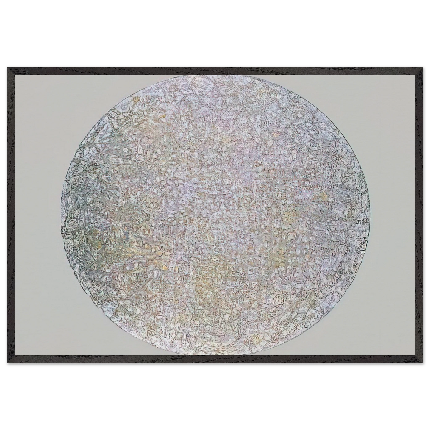 Palm Sight - 1991 - Richard Pousette-Dart 70x100 cm / 28x40 inches Framed Art Print – Black Wooden Frame