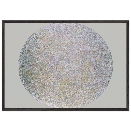 Palm Sight - 1991 - Richard Pousette-Dart 70x100 cm / 28x40 inches Framed Art Print – Black Wooden Frame