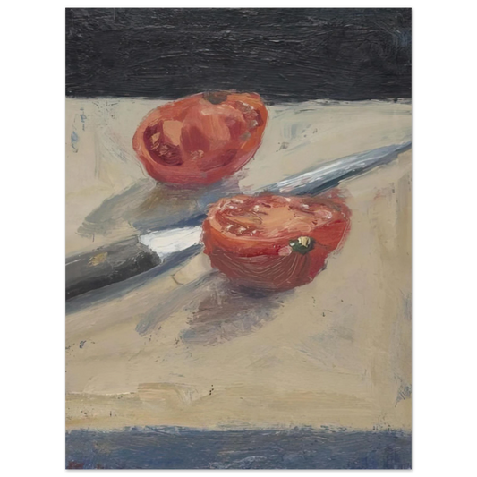 Richard Diebenkorn - Knife  Tomato I  75x100 cm / 30x40inches Fine Art Poster