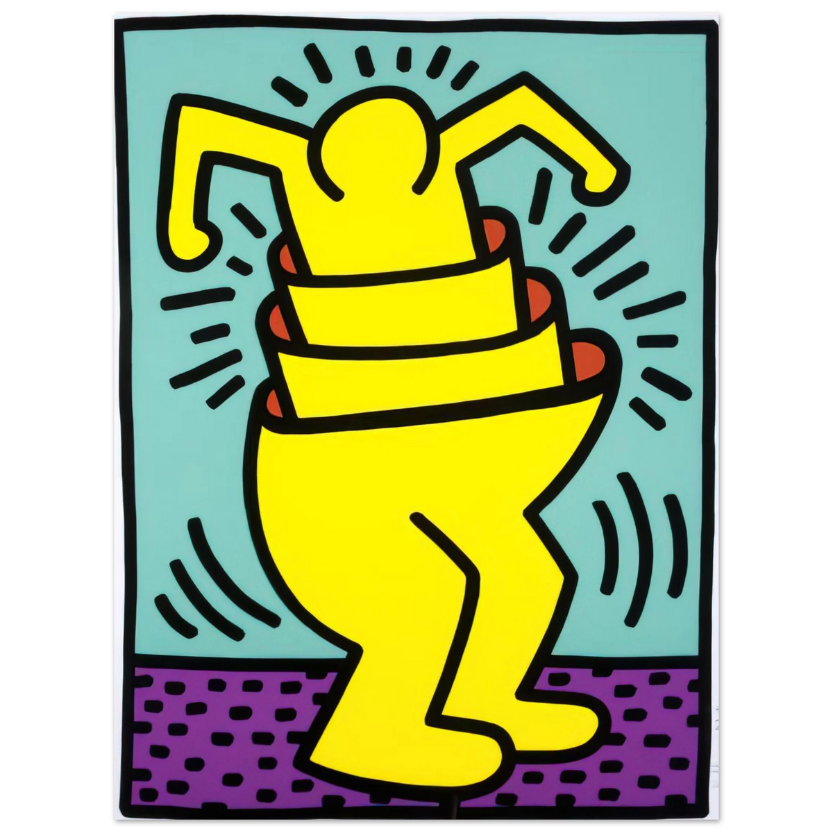 Keith Haring - UNTITLED 1989  75x100 cm / 30x40inches Fine Art Poster