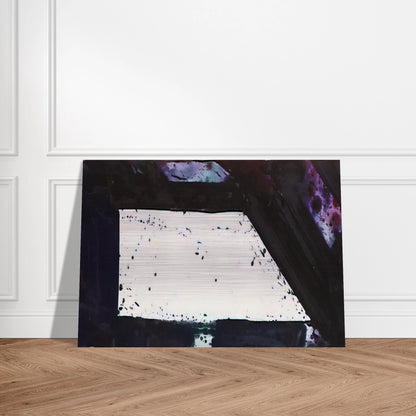 Untitled  Purple Edge  - Sam Francis Brushed Aluminum Print - 70x100 cm / 28x40 inches | Sam Francis Aluminum Print | Sam Francis Prints