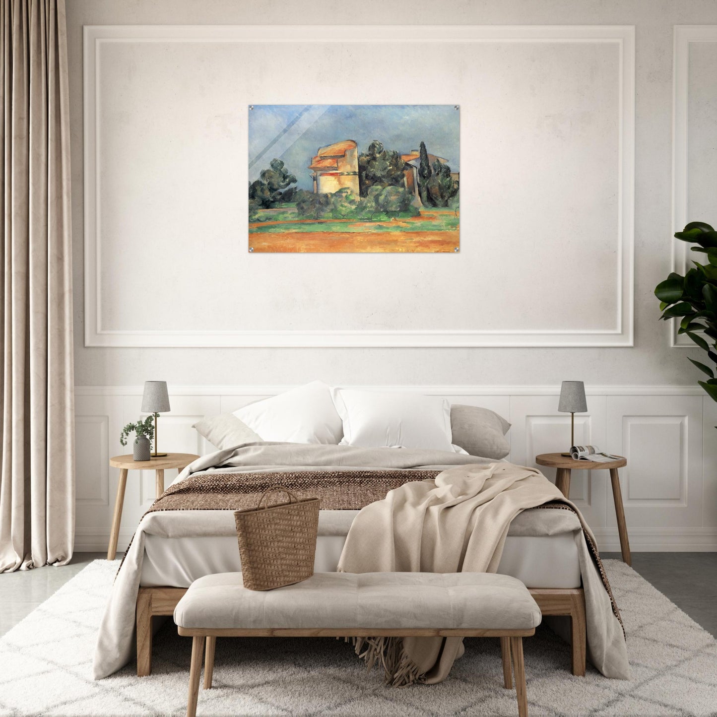 The Pigeon Tower At Bellevue - Paul Cézanne Acrylic Print - 70x100 cm / 28x40″ inches