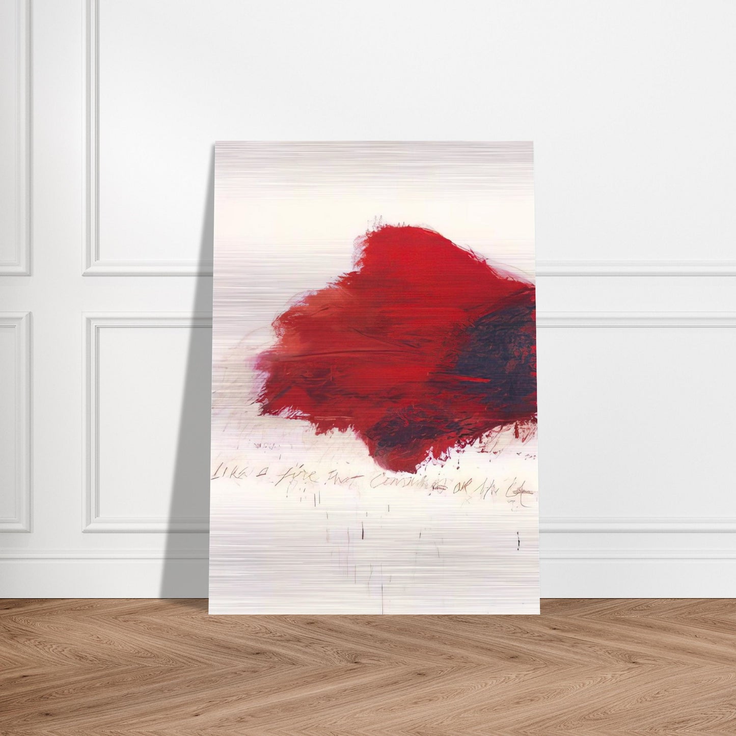 Fifty Days at Iliam. The Fire that Consumes All before It - Cy Twombly Brushed Aluminum Print - 70x100 cm / 28x40 inches | Cy Twombly Aluminum Print | Cy Twombly Prints