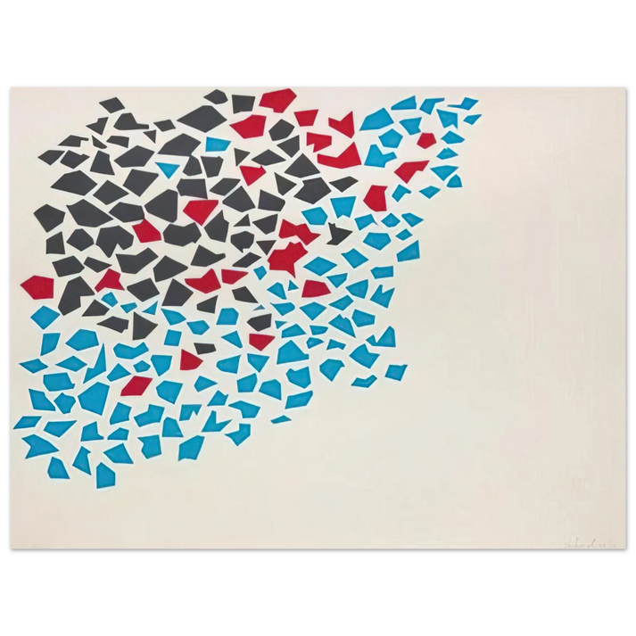 Robert Goodnough - Abstract Composition - 1980  75x100 cm / 30x40inches Fine Art Poster