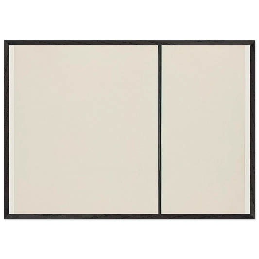 Vertical Line from the series Line Form Color - Ellsworth Kelly 70x100 cm / 28x40 inches Framed Art Print – Black Wooden Frame