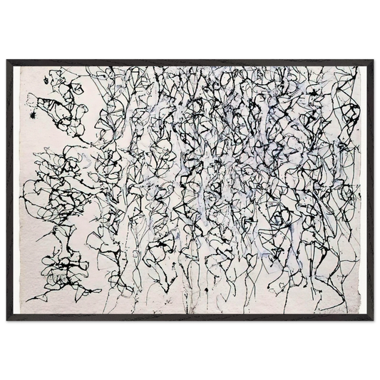 Dont Bungle the Jungle - 1989 - Brice Marden 70x100 cm / 28x40 inches Framed Art Print – Black Wooden Frame