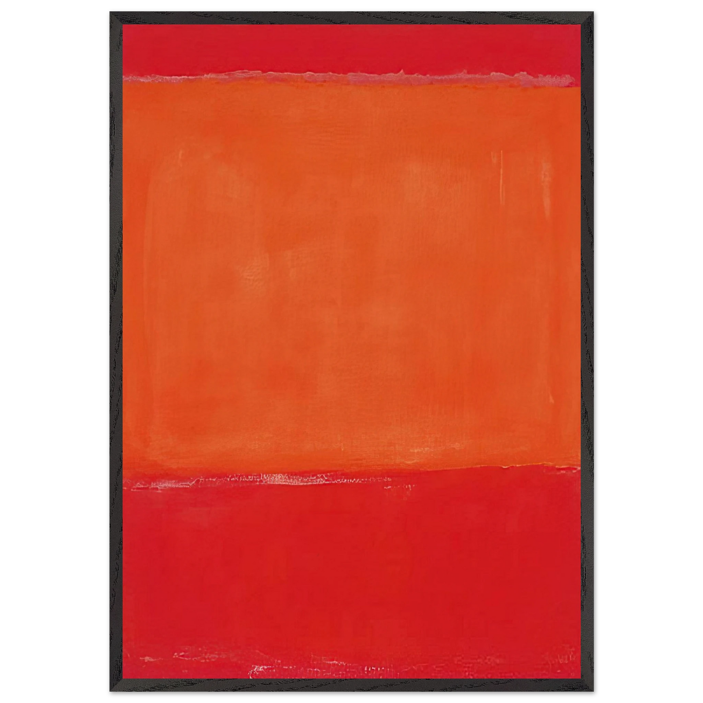 Ochre and Red on Red - 1957 - Mark Rothko 70x100 cm / 28x40 inches Framed Art Print – Black Wooden Frame