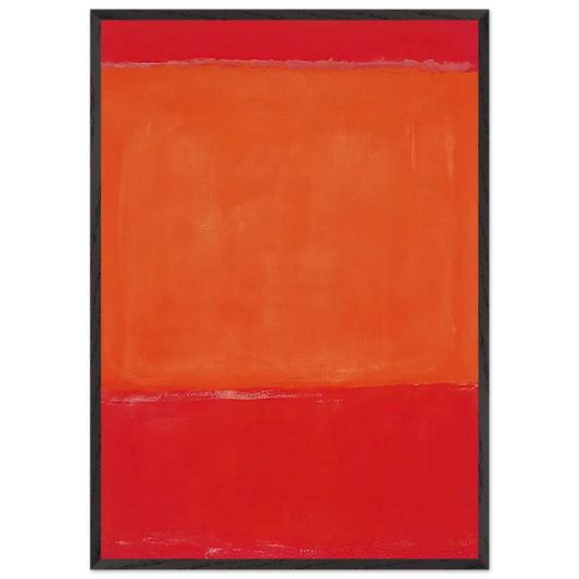 Ochre and Red on Red - 1957 - Mark Rothko 70x100 cm / 28x40 inches Framed Art Print – Black Wooden Frame