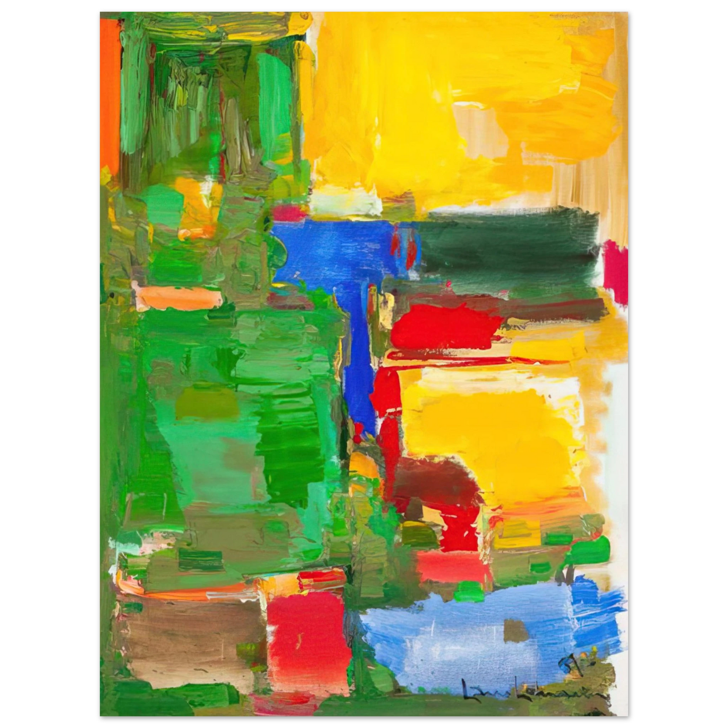 Hans Hofmann - Dew and Dusk  75x100 cm / 30x40inches Fine Art Poster