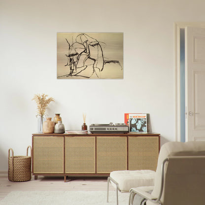 CELEBRATION - Philip Guston Brushed Aluminum Print - 70x100 cm / 28x40 inches | Philip Guston Aluminum Print | Philip Guston Prints