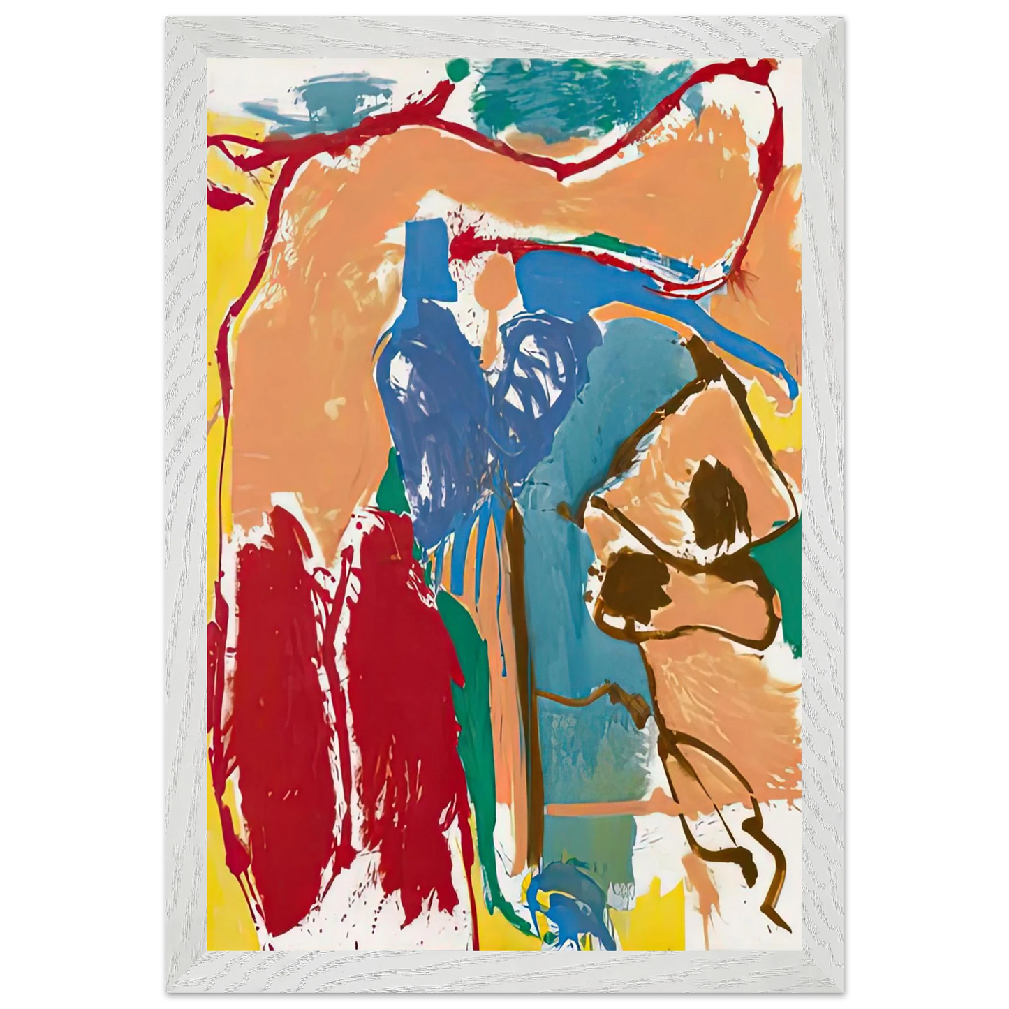 Helen Frankenthaler - Mediterranean Thoughts, 1960- Wall Art - 30x40 cm / 12x16 inches - Fine Art Poster-canvas - -