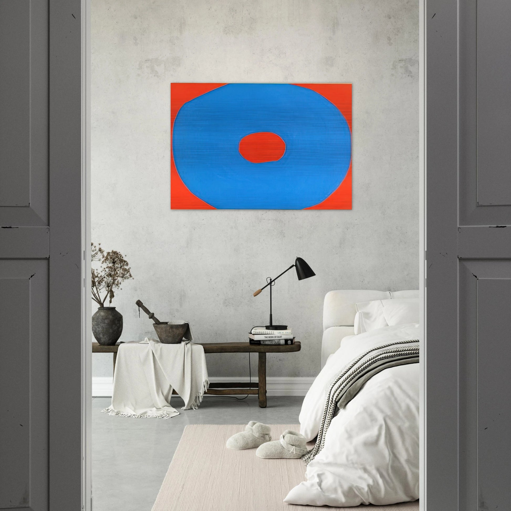 Circle - 1971 - Jiro Yoshihara Brushed Aluminum Print - 70x100 cm / 28x40 inches | Jiro Yoshihara Aluminum Print | Jiro Yoshihara Prints