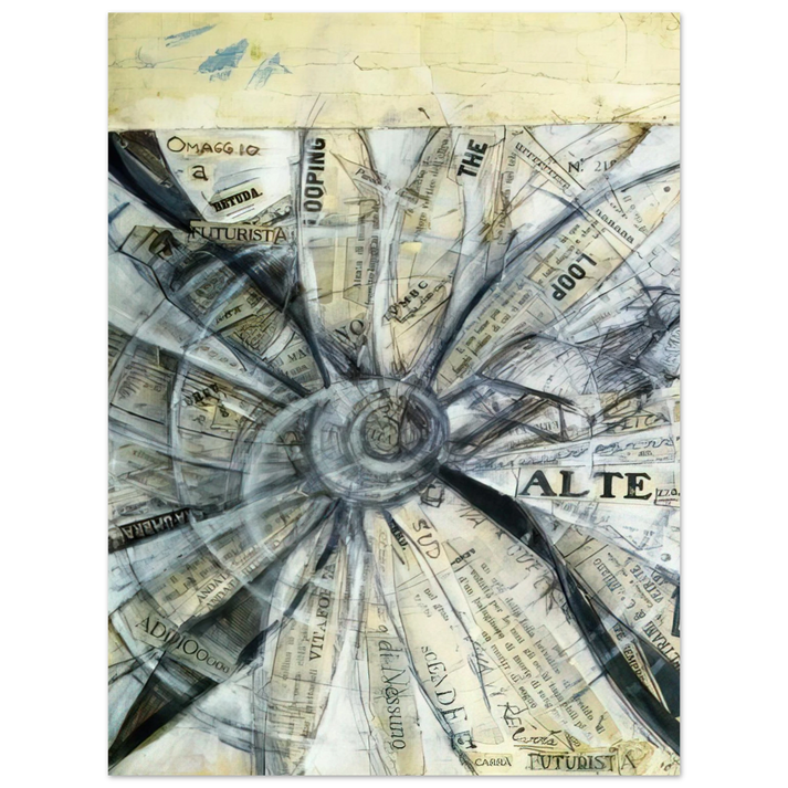 Carlo Carra - OMAGGIO A BETUDA FUTURISTA 1915  75x100 cm / 30x40inches Fine Art Poster
