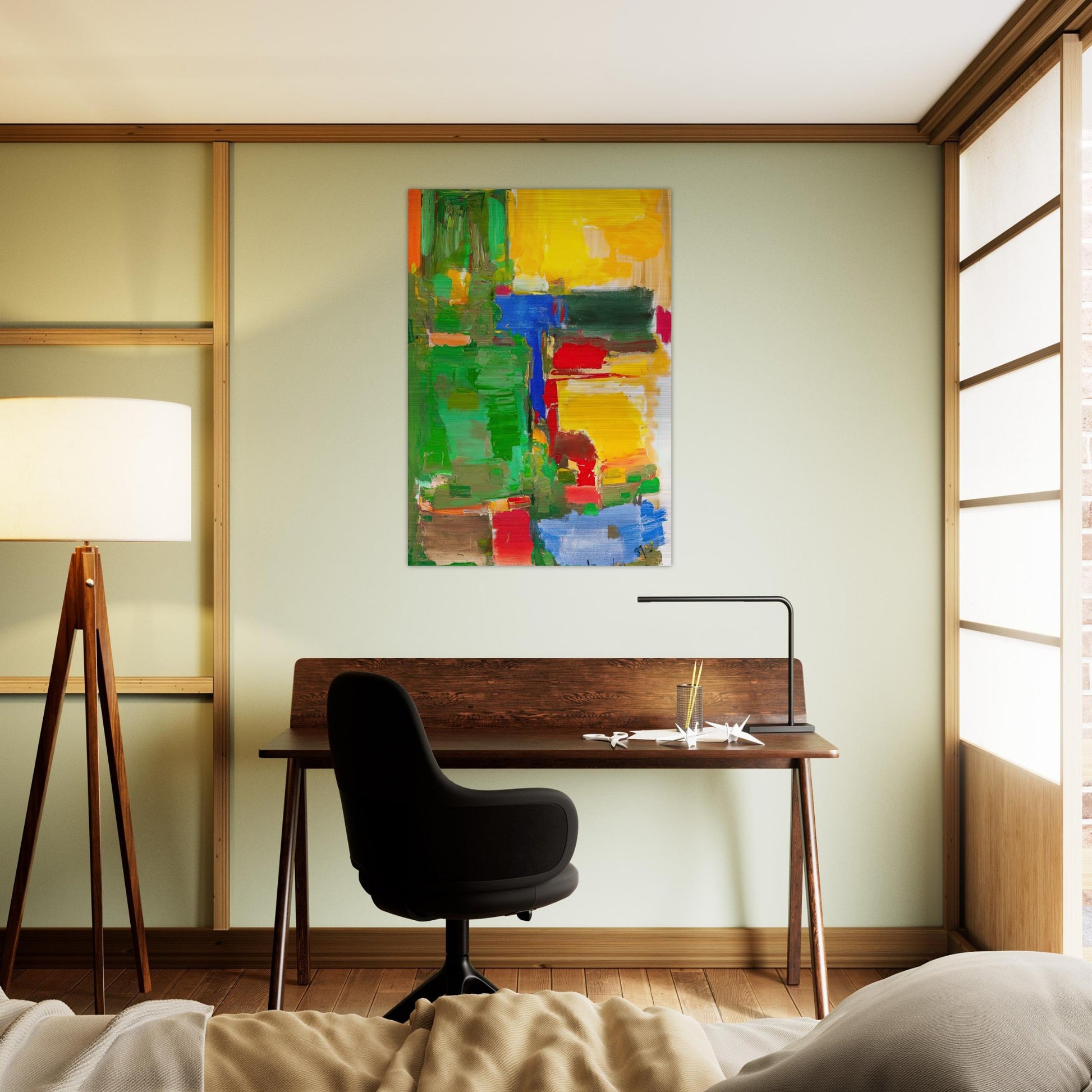 Dew and Dusk - Hans Hofmann Brushed Aluminum Print - 70x100 cm / 28x40 inches | Hans Hofmann Aluminum Print | Hans Hofmann Prints