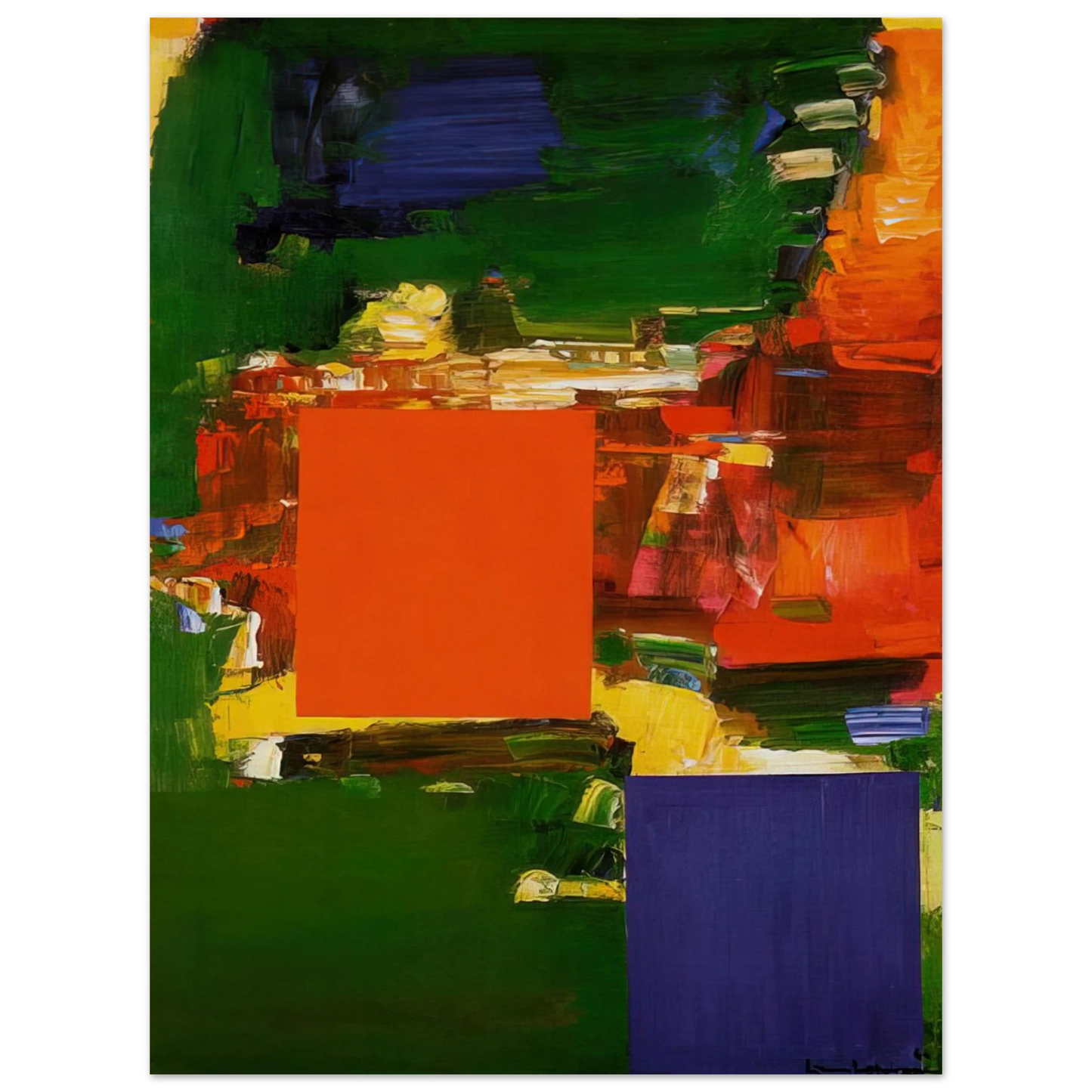 Hans Hofmann - Olive Grove  75x100 cm / 30x40inches Fine Art Poster