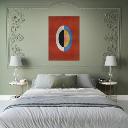 THE SWAN NO 17 1915 0 - Hilma af Klint Brushed Aluminum Print - 70x100 cm / 28x40 inches | Hilma af Klint Aluminum Print | Hilma af Klint Prints