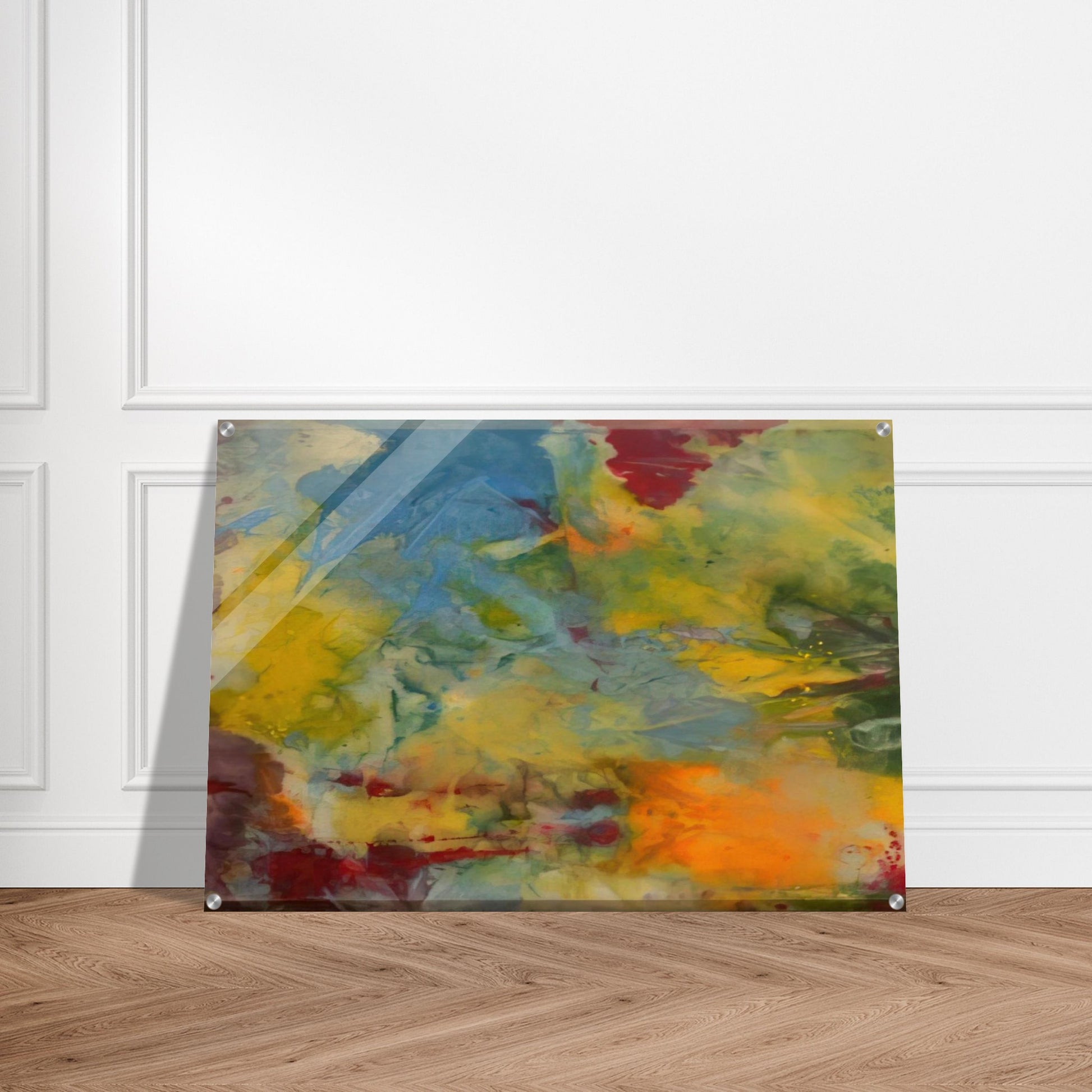 Blue Swirl - Sam Gilliam Acrylic Print - 70x100 cm / 28x40″ inches