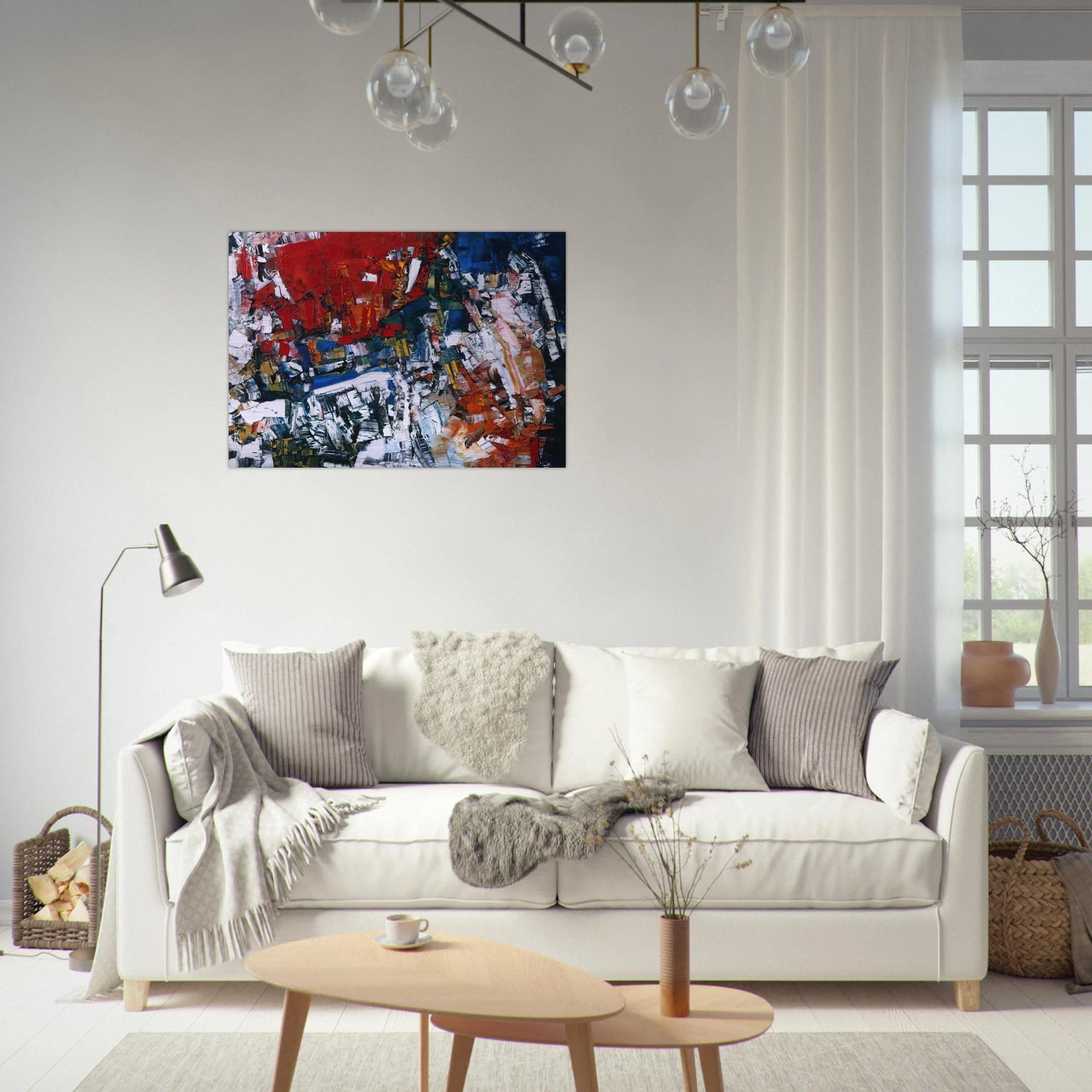Perspectives - Jean-Paul Riopelle Brushed Aluminum Print - 70x100 cm / 28x40 inches | Jean-Paul Riopelle Aluminum Print | Jean-Paul Riopelle Prints