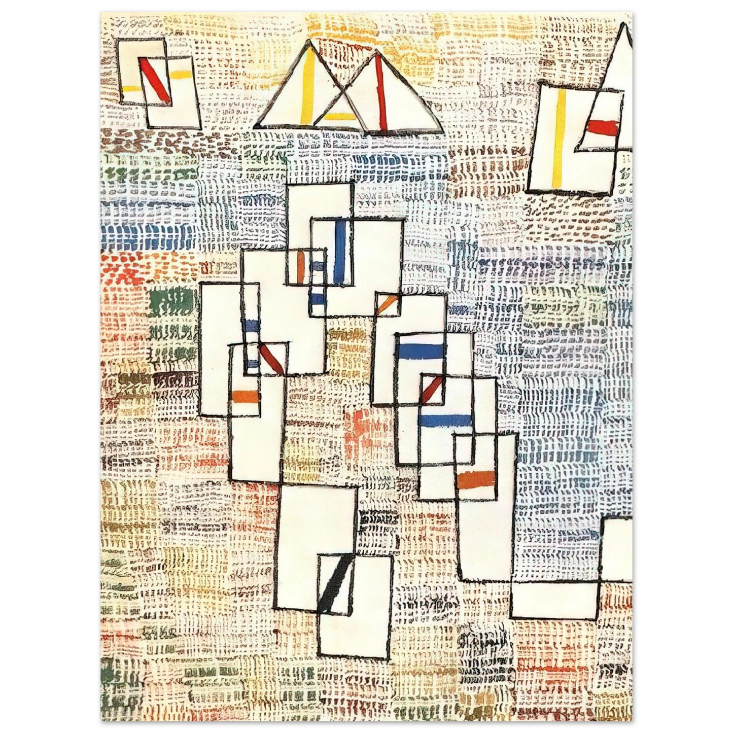 Paul Klee - COTE DE PROVENCE  75x100 cm / 30x40inches Fine Art Poster