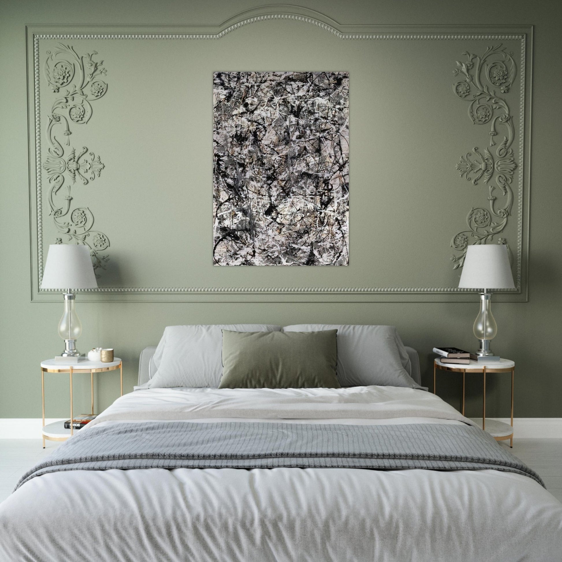 CATHEDRAL 1947 - Jackson Pollock Brushed Aluminum Print - 70x100 cm / 28x40 inches | Jackson Pollock Aluminum Print | Jackson Pollock Prints