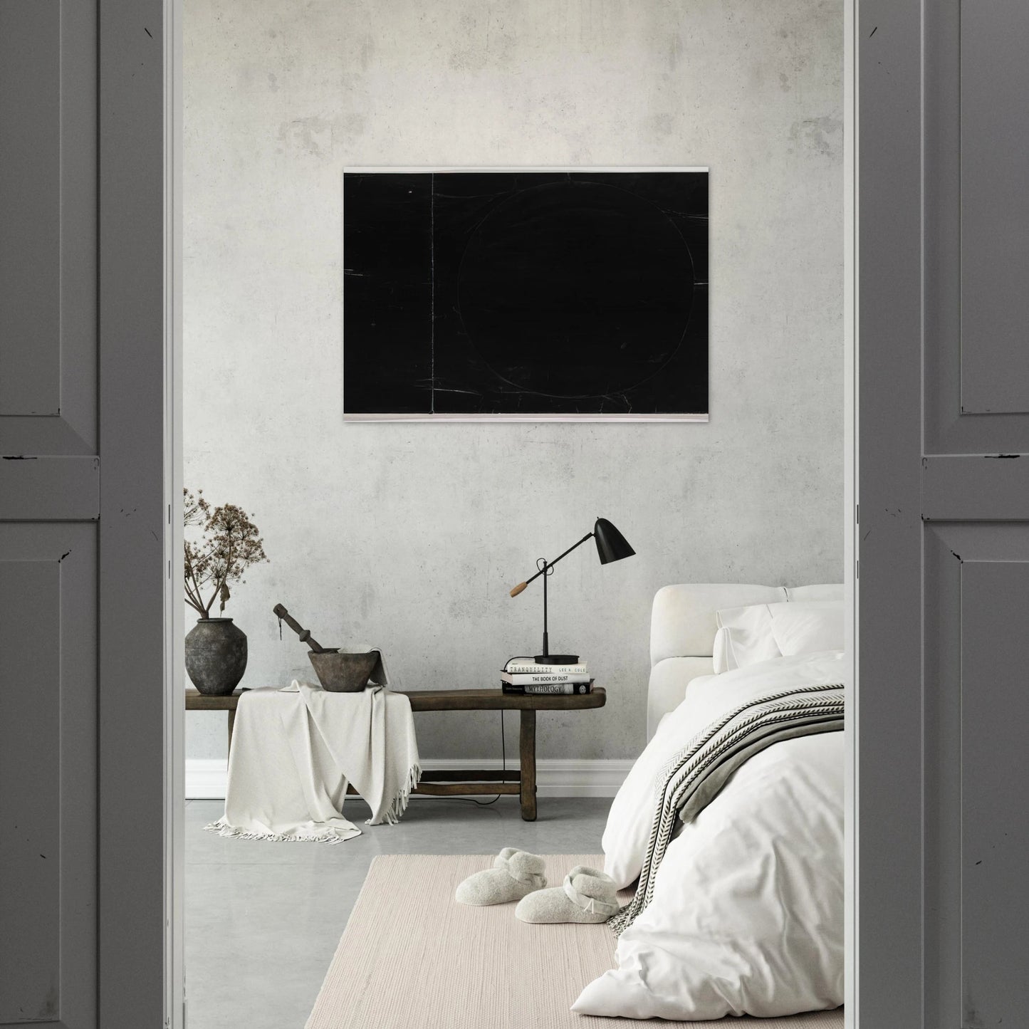Black on Black - Ellsworth Kelly Brushed Aluminum Print - 70x100 cm / 28x40 inches | Ellsworth Kelly Aluminum Print | Ellsworth Kelly Prints
