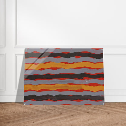 Spear Dreaming - 2001 - Clifford Possum Tjapaltjarri Acrylic Print - 70x100 cm / 28x40″ inches