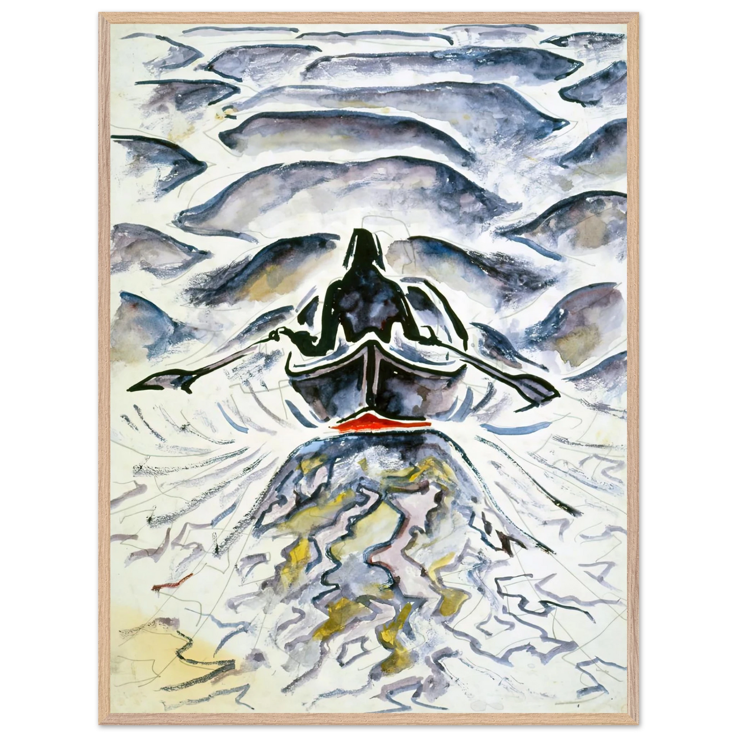 Walter Inglis Anderson - Walter Anderson Wall art - 60x80 cm / 24x32 inches - Premium Wooden Framed Poster With Fine Art Paper-canvas - White frame