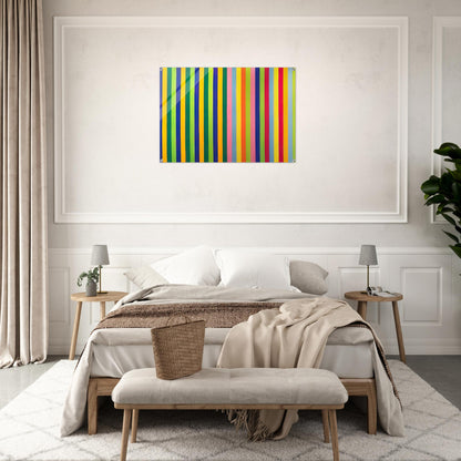 Solar Skin - 1964 - Gene Davis Acrylic Print - 70x100 cm / 28x40″ inches