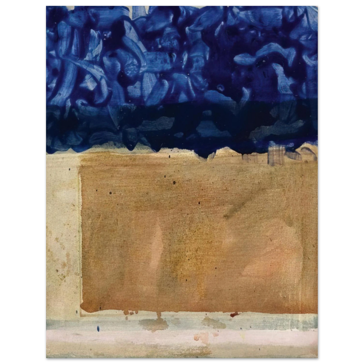 Helen Frankenthaler - Shoreline - 1952 Wall art - 40x50 cm / 16x20 inches - Premium Wooden Framed Poster With Fine Art Paper-canvas - Black frame