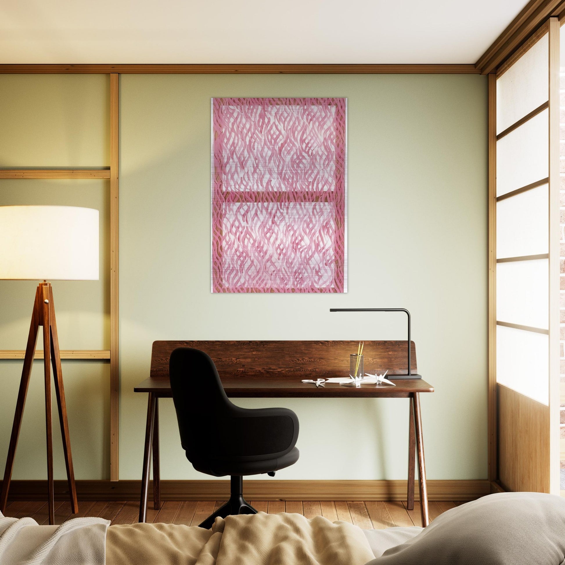 Segni rosa - 1967 - Carla Accardi Brushed Aluminum Print - 70x100 cm / 28x40 inches | Carla Accardi Aluminum Print | Carla Accardi Prints