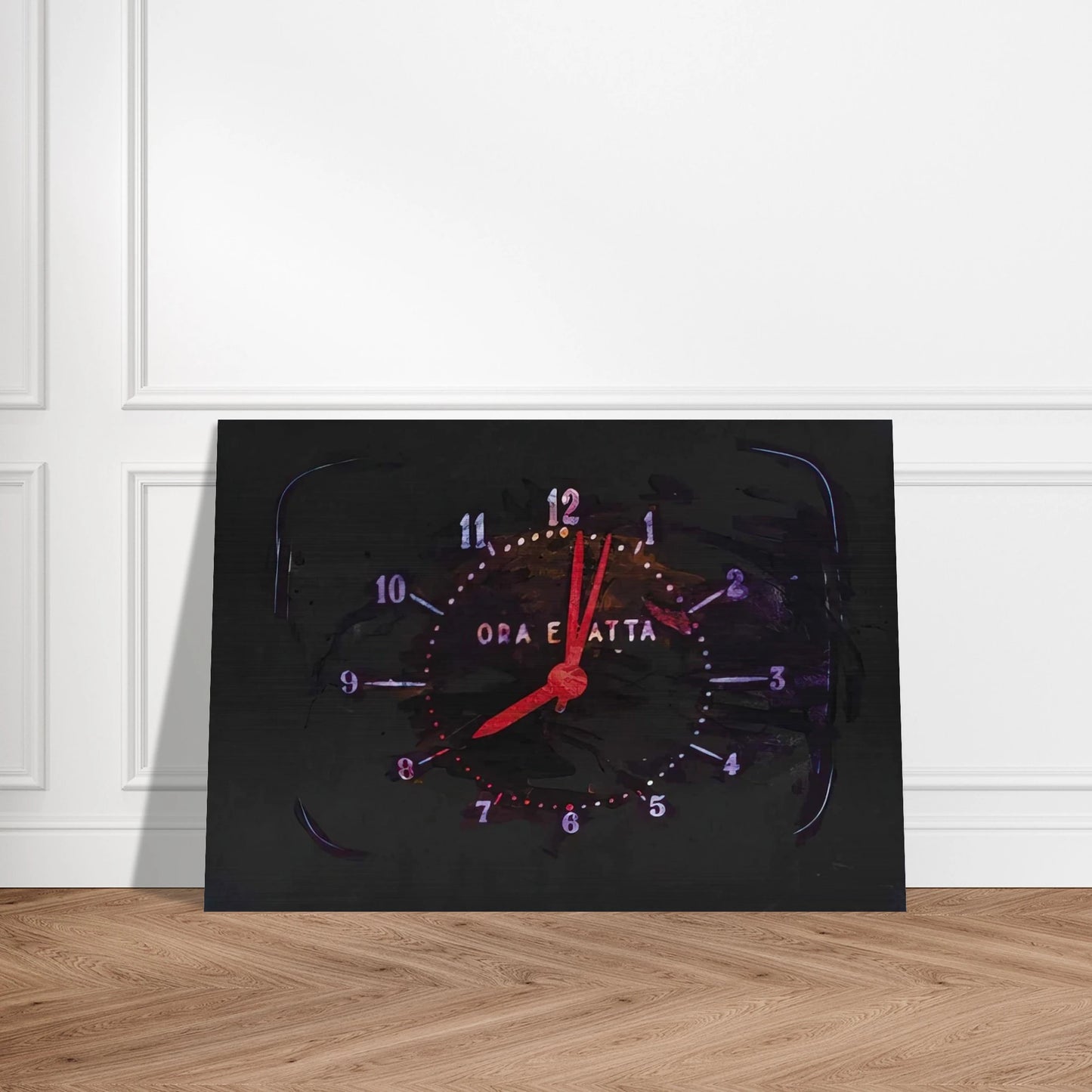 The Exact Time - 1973 - Mario Schifano Brushed Aluminum Print - 70x100 cm / 28x40 inches | Mario Schifano Aluminum Print | Mario Schifano Prints