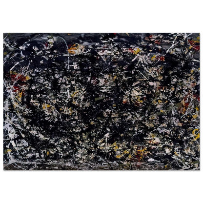 NUMBER 6 1949 - Jackson Pollock Brushed Aluminum Print - 70x100 cm / 28x40 inches | Jackson Pollock Aluminum Print | Jackson Pollock Prints