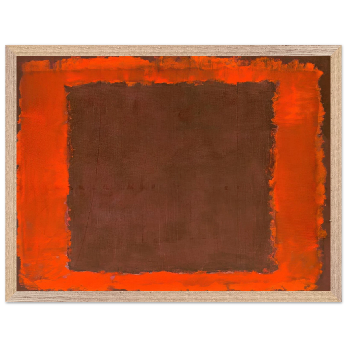 Mark Rothko - Untitled Mural for End Wall - 1959 Wall Art - 30x40 cm / 12x16 inches - Premium Wooden Framed Poster With Fine Art Paper-canvas - Wood frame
