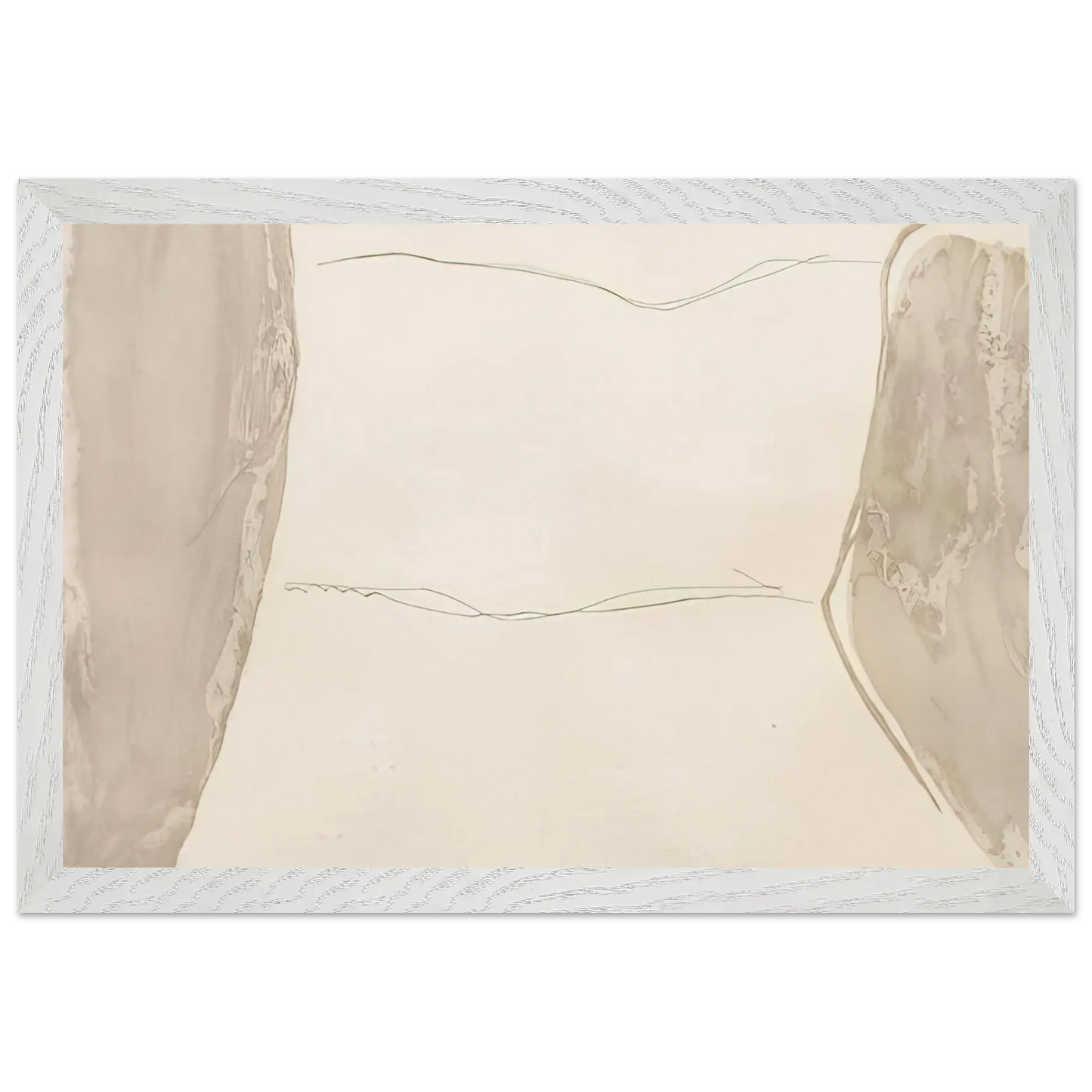 Helen Frankenthaler - Ponti - 1973 Wall art - A3 (29.7 x 42  cm) - Premium Wooden Framed Poster With Fine Art Paper - White frame