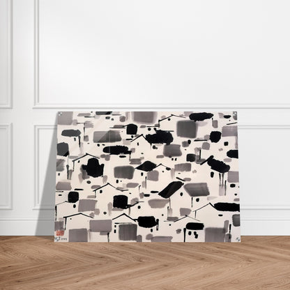 Home of Man - 1999 - Wu Guanzhong Acrylic Print - 70x100 cm / 28x40″ inches