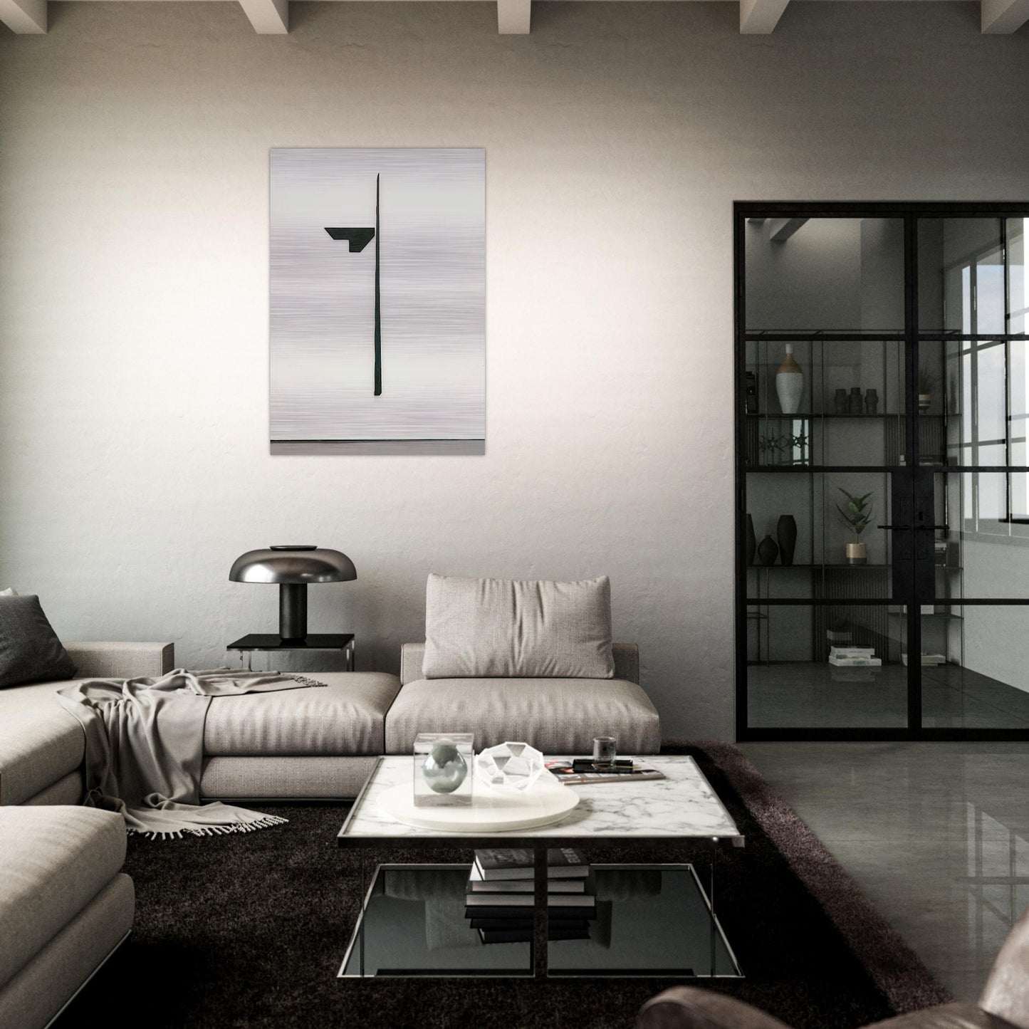 BUTTERFLY II 1969 - BLINKY PALERMO Brushed Aluminum Print - 70x100 cm / 28x40 inches | BLINKY PALERMO Aluminum Print | BLINKY PALERMO Prints