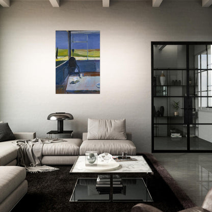 Interior with Book - Richard Diebenkorn Brushed Aluminum Print - 70x100 cm / 28x40 inches | Richard Diebenkorn Aluminum Print | Richard Diebenkorn Prints