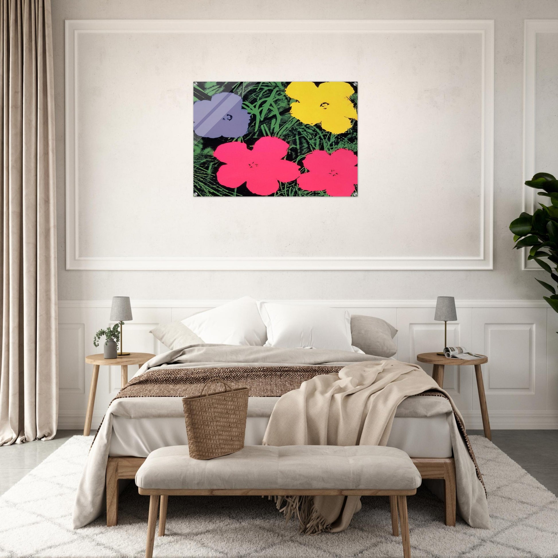 Flowers - Andy Warhol Acrylic Print - 70x100 cm / 28x40″ inches