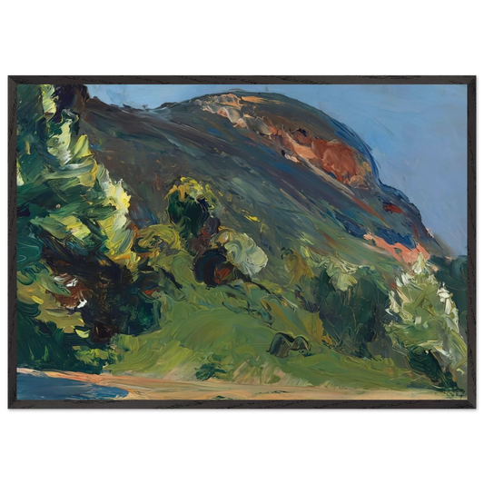 Bluff - Edward Hopper 70x100 cm / 28x40 inches Framed Art Print – Black Wooden Frame
