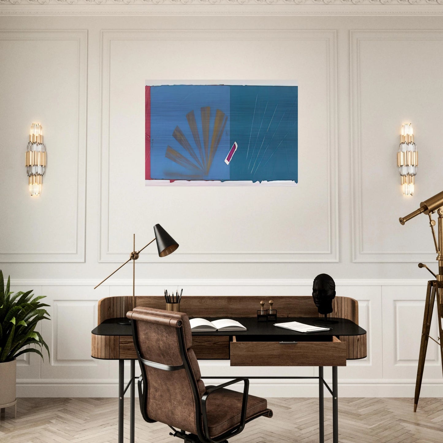 Summer Collage - Sol LeWitt Brushed Aluminum Print - 70x100 cm / 28x40 inches | Sol LeWitt Aluminum Print | Sol LeWitt Prints