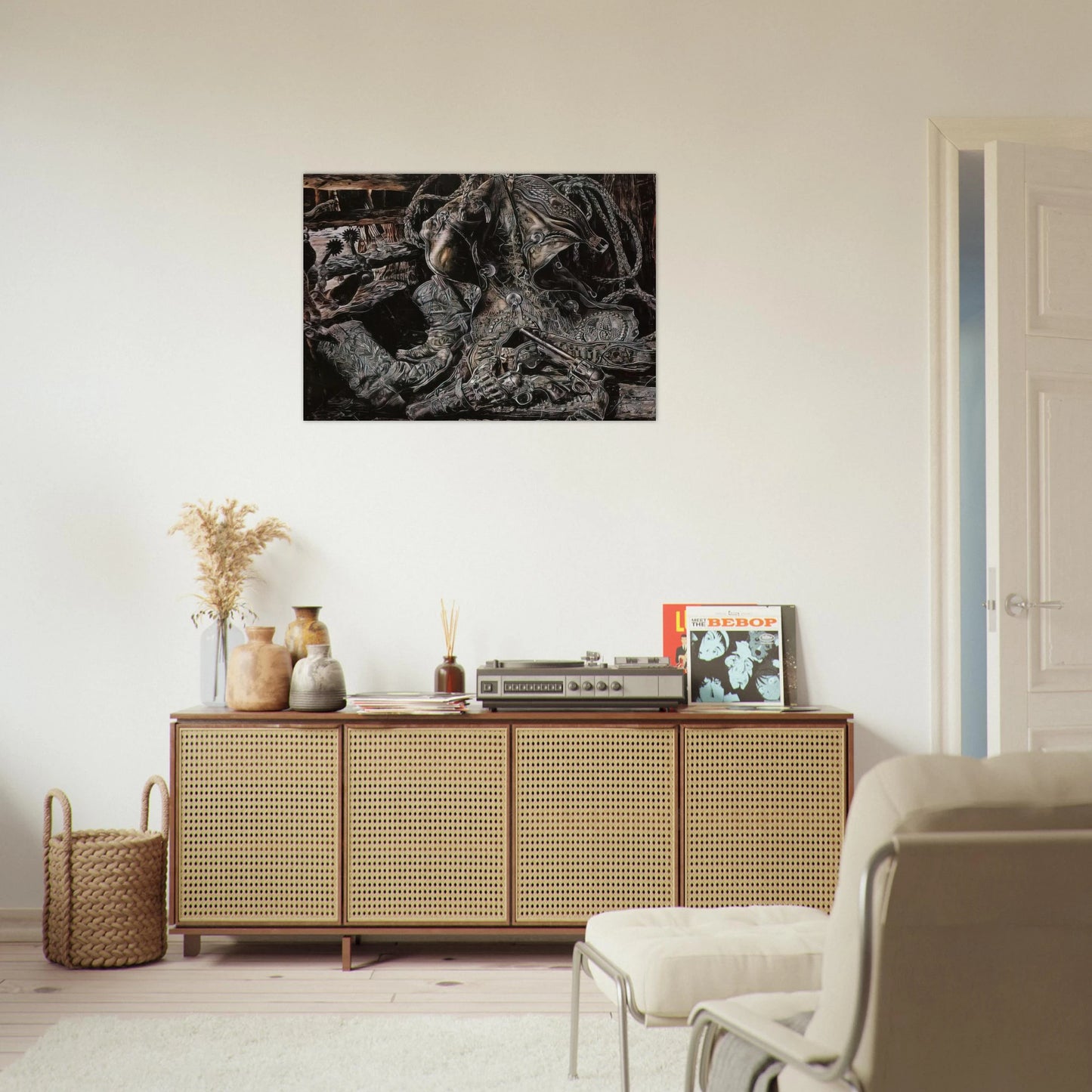 NONAME 8 - Ivan Albright Brushed Aluminum Print - 70x100 cm / 28x40 inches | Ivan Albright Aluminum Print | Ivan Albright Prints