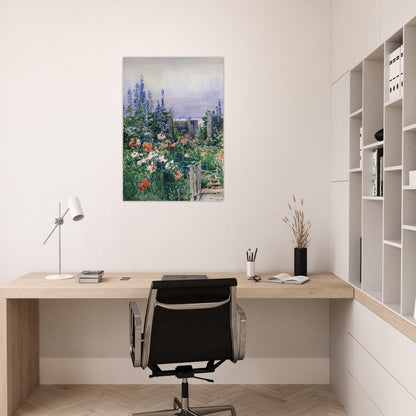 Home of the Hummingbird - Childe Hassam Brushed Aluminum Print - 70x100 cm / 28x40 inches | Childe Hassam Aluminum Print | Childe Hassam Prints