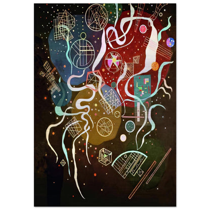 MOVEMENT I 1935 - Wassily Kandinsky Brushed Aluminum Print - 70x100 cm / 28x40 inches | Wassily Kandinsky Aluminum Print | Wassily Kandinsky Prints