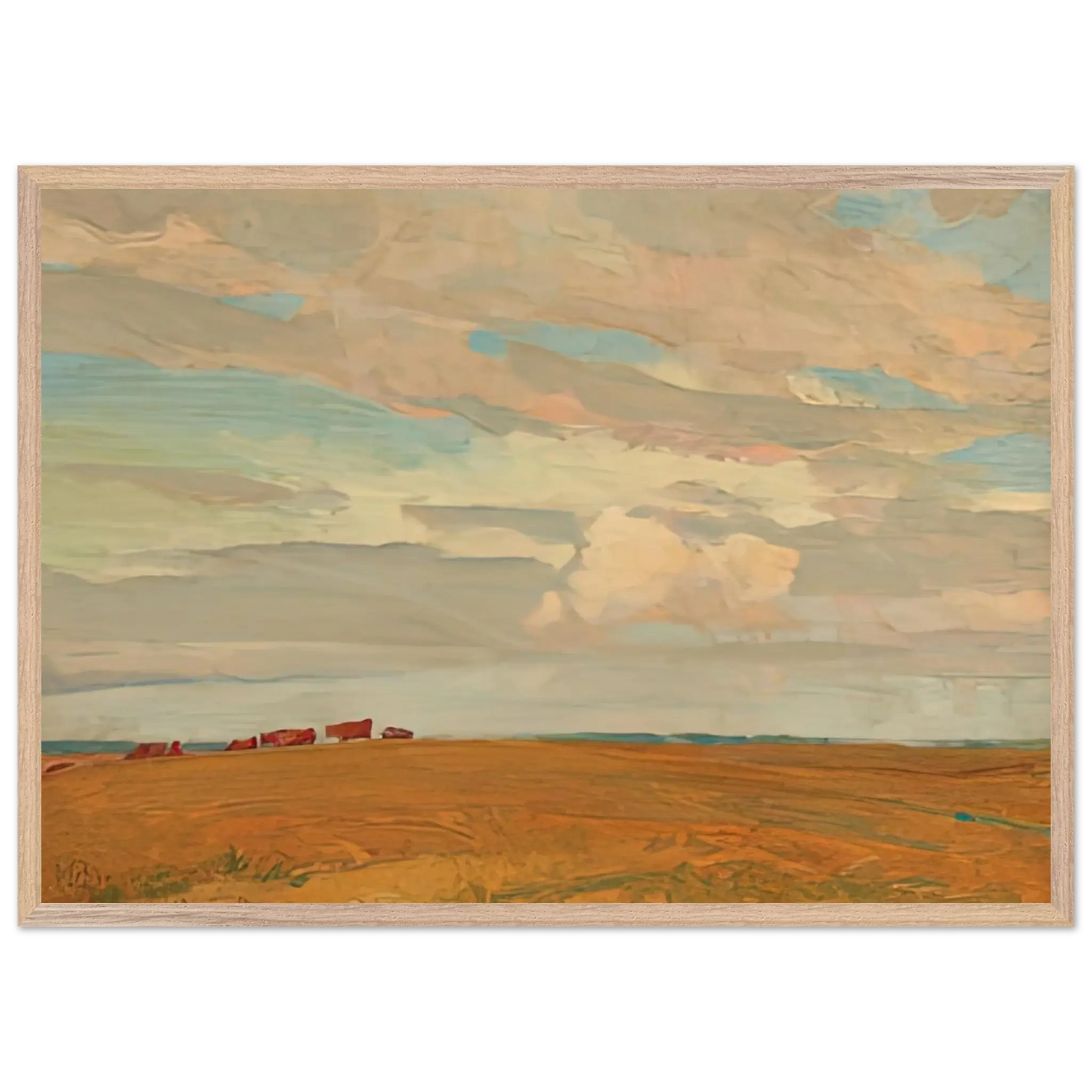Maynard Dixon - PRAIRIE SAND HILL CAMP MAY 1921 1921 Wall art - 60x80 cm / 24x32 Inches - Premium Wooden Framed Poster With Fine Art Paper - Black frame