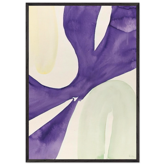 Untitled - 1967 N9 - Ernst Wilhelm Nay 70x100 cm / 28x40 inches Framed Art Print – Black Wooden Frame