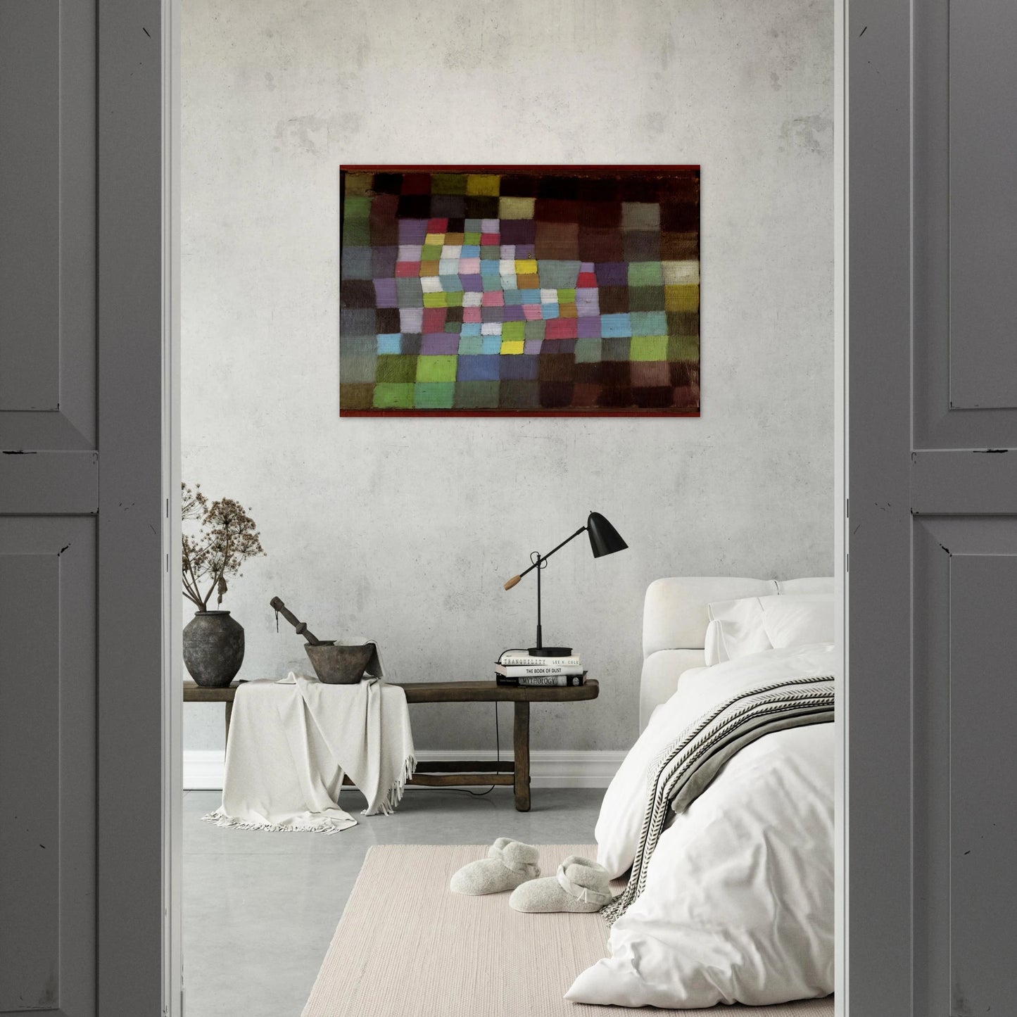 ABSTRACTION WITH REFERENCE TO A FLOWERING TREE 1925 - Paul Klee Brushed Aluminum Print - 70x100 cm / 28x40 inches | Paul Klee Aluminum Print | Paul Klee Prints