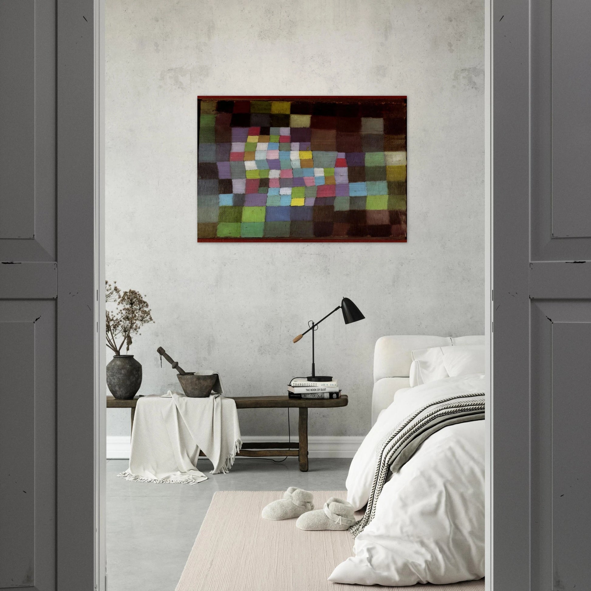 ABSTRACTION WITH REFERENCE TO A FLOWERING TREE 1925 - Paul Klee Brushed Aluminum Print - 70x100 cm / 28x40 inches | Paul Klee Aluminum Print | Paul Klee Prints