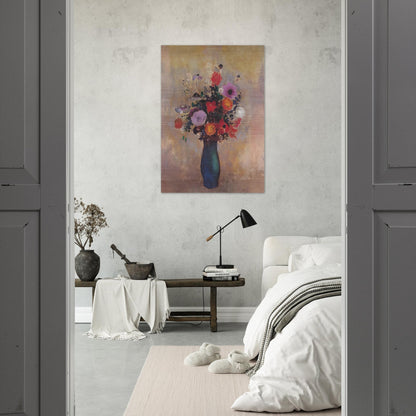 WILDFLOWERS - Odilon Redon Brushed Aluminum Print - 70x100 cm / 28x40 inches | Odilon Redon Aluminum Print | Odilon Redon Prints