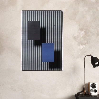 DOS CUADRITOS - Jesus Rafael Soto Brushed Aluminum Print - 70x100 cm / 28x40 inches | Jesus Rafael Soto Aluminum Print | Jesus Rafael Soto Prints