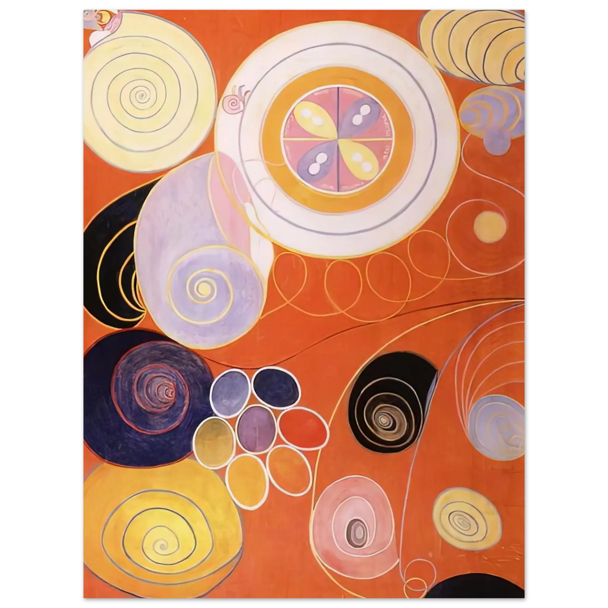 Hilma af Klint - THEY TENS MAINSTAY IV 1907 Wall art - 13x18 cm / 5x7 inches - Fine Art Poster - -